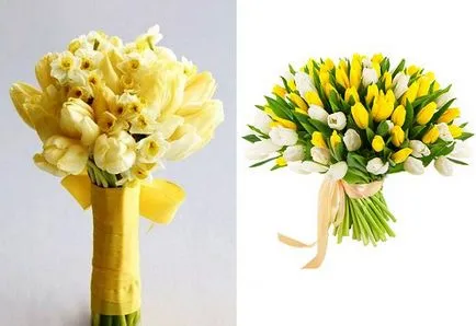 Esküvői csokor tulipán Esküvői csokor tulipán