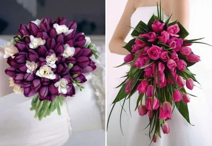 Esküvői csokor tulipán Esküvői csokor tulipán