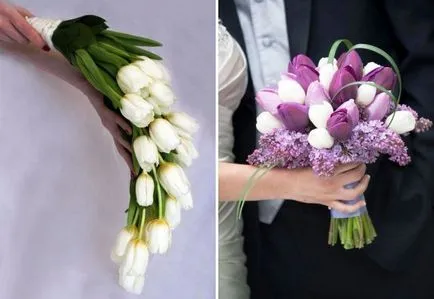 Esküvői csokor tulipán Esküvői csokor tulipán
