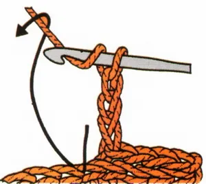 Csökkenti horgolt öltés