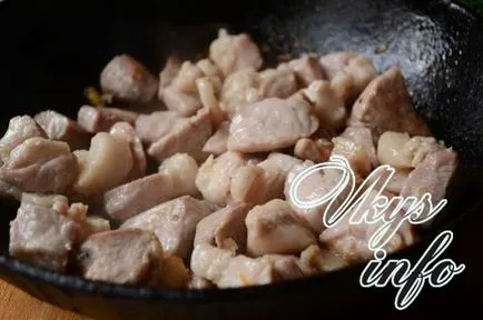Sült burgonya gombával és a hús - egy finom recept fotó (burgonya gomba hús) Sült burgonya gomba és a hús - egy finom receptet, fényképes