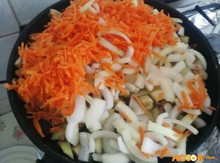 Párolt padlizsán burgonyával - recept paradicsom és egyéb zöldségfélék (tojásgyümölcs) Párolt padlizsán burgonyával - recept paradicsom és egyéb zöldségfélék
