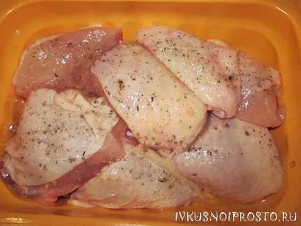Párolt csirke multivarka - lépésről lépésre recept fotókkal, és finom és egyszerű