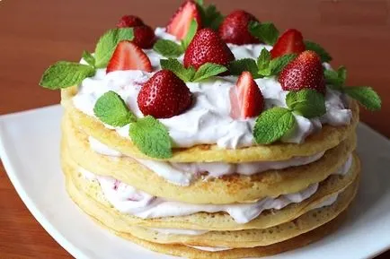 Eper torta dekoráció 