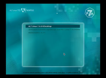 Telepítése altlinux vakuval, losst
