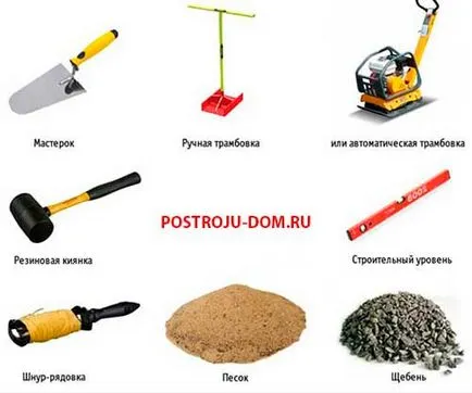 Telepítése a járdára a járólap a kezüket (saját) Telepítése a járdára a járólap a kezüket