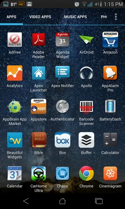 Tegyen be egy új témát az Android különböző változatai (téma) Helyezze be az új témát különböző változatai Android
