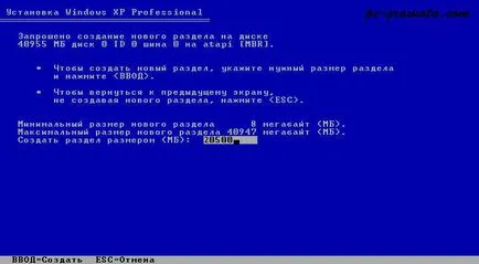 Telepítése Windows XP operációs rendszer, a számítógépes ismereteket