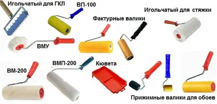 Roller festés a mennyezet típusok, méretek, használati utasítás