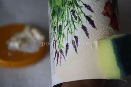 Váza Provence decoupage technikával kezdőknek