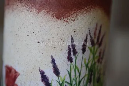 Váza Provence decoupage technikával kezdőknek