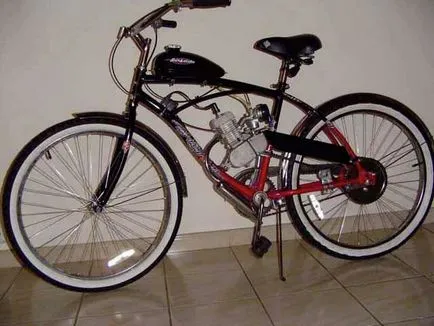 Motorizált kerékpár saját kezével (mint egy házi kerékpár)
