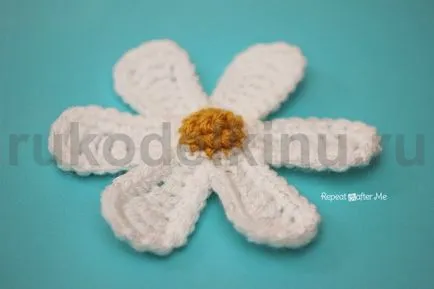 Kötött szép horgolás margaréták
