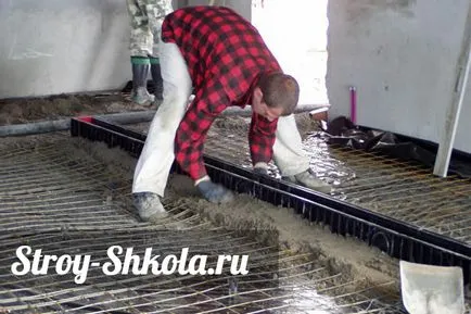 Ömlött a betonon a garázsban - az utasítást, hogy megtudja! (Garázs) Ömlött a betonon a garázsban - az utasítást, hogy megtudja!