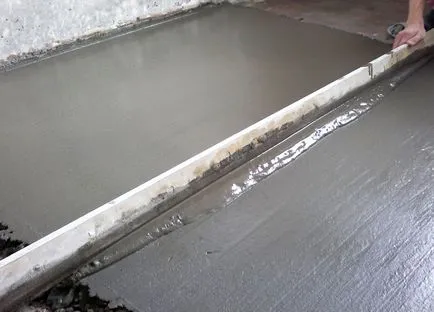 Öntött beton garázs padló előkészítése és létrehozása technológia (beton) Öntött beton garázs padló előkészítése és létrehozása technológia