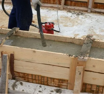 Öntött beton a formába saját kezűleg, az épület portál (beton) Öntött beton a formába saját kezével, épület portál