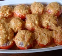 Sült töltött paradicsom recept fotók (paradicsom) Sült töltött paradicsom recept fotók
