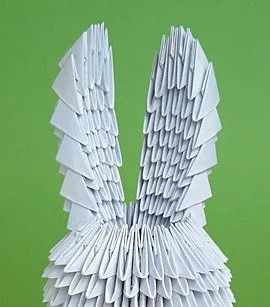 Hare origami papír lépésről lépésre a nyúl és a videó modul (nyúl origami papír) Hare origami papír lépésről lépésre a nyúl és videó modulok