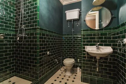 A zöld szín a belső fotót zöld belsővel és designer ötletek