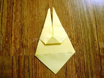 Hare origami papír lépésről lépésre a nyúl és a videó modul (nyúl) Hare origami papír lépésről lépésre a nyúl és videó modulok