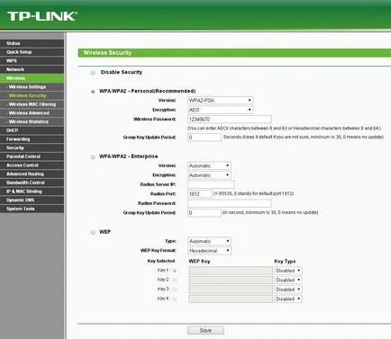 Védelme nélküli módban a router tp-link, akkor magadnak