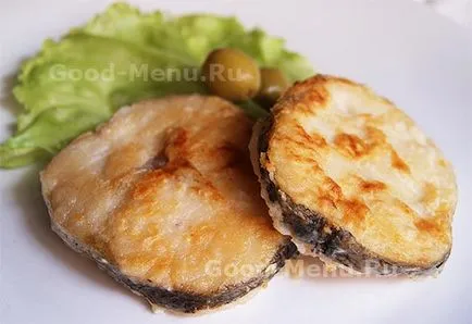 Sült hal egy serpenyőben - a recept lépésről lépésre fotók