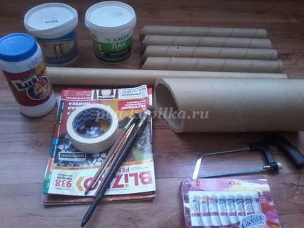 Zsiráf készült papírmasé