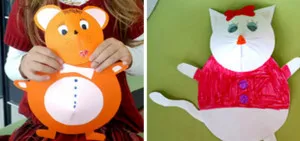 Állatok papír a kezüket, papírból saját kezűleg