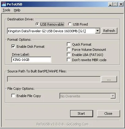 10 Simple софтуер за създаване на стартиращ USB