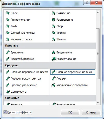 Анимация в PowerPoint