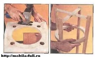 Бар стол с неговите ръце диаграми, чертежи, инструкции