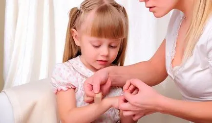 Как за лечение на раните на детето
