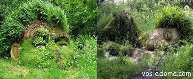 Обзавеждане на крайградски район и скулптура градина, в близост до къщата