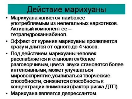 Ефект на марихуаната върху тялото