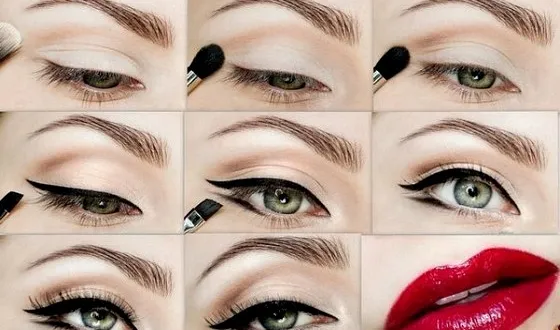 Най-добрият вариант Saucy makeup- с инструкции стъпка по стъпка (започвайки от вътрешния ъгъл) Saucy makeup--добрият вариант с инструкции стъпка по стъпка