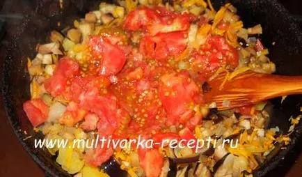 Пълнени домати в рецептата на фурна със снимка