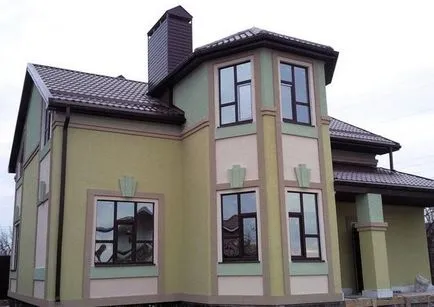 Фасадна мазилка за външни снимки и видове декоративни фасадна мазилка