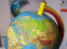 Globe, помита света - модел хартия - фотоалбум от вашите хобита