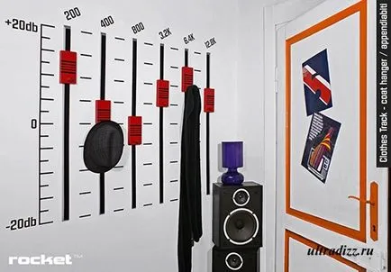 Интериорът в стила на рок оригинални идеи на ракета-дизайн