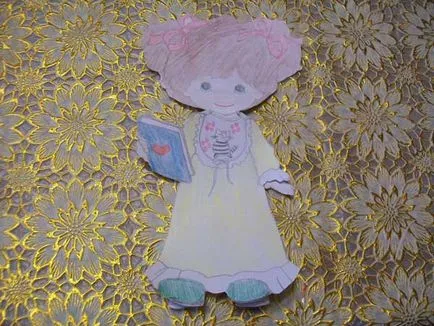 Играчки за момичета с техните ръце хартия кукла с дрехи за намаляване на