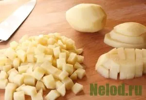 Как да се намали на картофи, картофено нарязване на технологии, вкусни рецепти