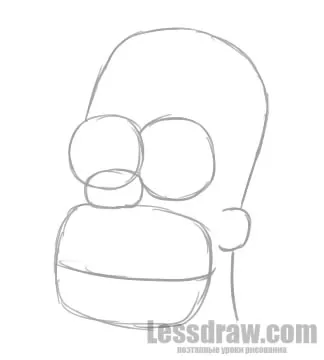 Как да се направи Хоумър Симпсън, lessdraw