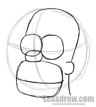 Как да се направи Хоумър Симпсън, lessdraw
