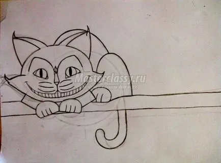 Как да се направи Cheshire Cat стъпка майсторски клас със снимка (Cheshire Cat молив) Как да се направи Cheshire Cat стъпка майсторски клас със снимки