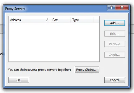 Как да конфигурирате стъпка на програмата по стъпка инструкции proxifier