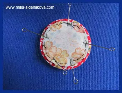 Както obtyanut кърпа бутон (плат) Както двойни бутони кърпа