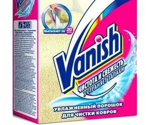 Как да се използва Vanish за средни сортове килими, инструкциите за употреба и почистване, ревюта