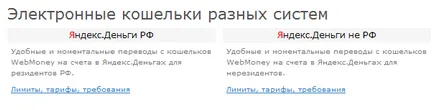 Как да се обвърже Yandex пари, за да WebMoney