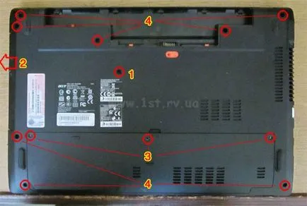Как да разглобявате лаптоп ACER ASPIRE 5560 (снимки видео), моят приятел