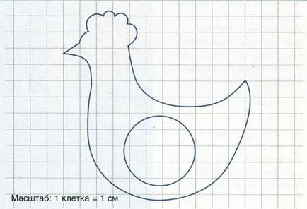 Как да направите приложения от хартия - петел, пилешки - (за деца дъски (петел) Как да направите приложения от хартия - петел, пилешки - (за деца дъски